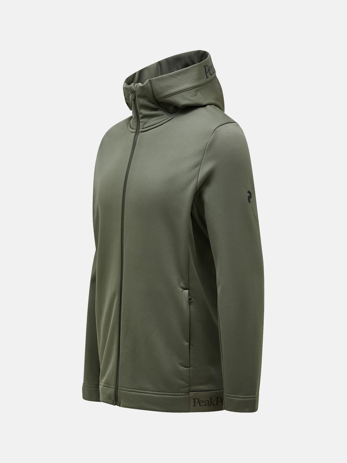 M Rider Tech Zip Hood-PINE NEEDLE