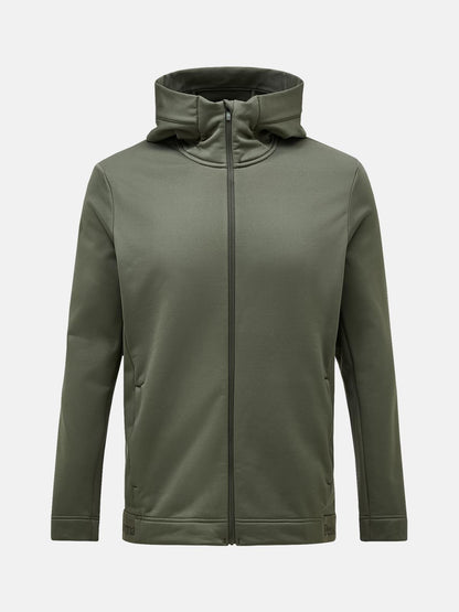 M Rider Tech Zip Hood-PINE NEEDLE