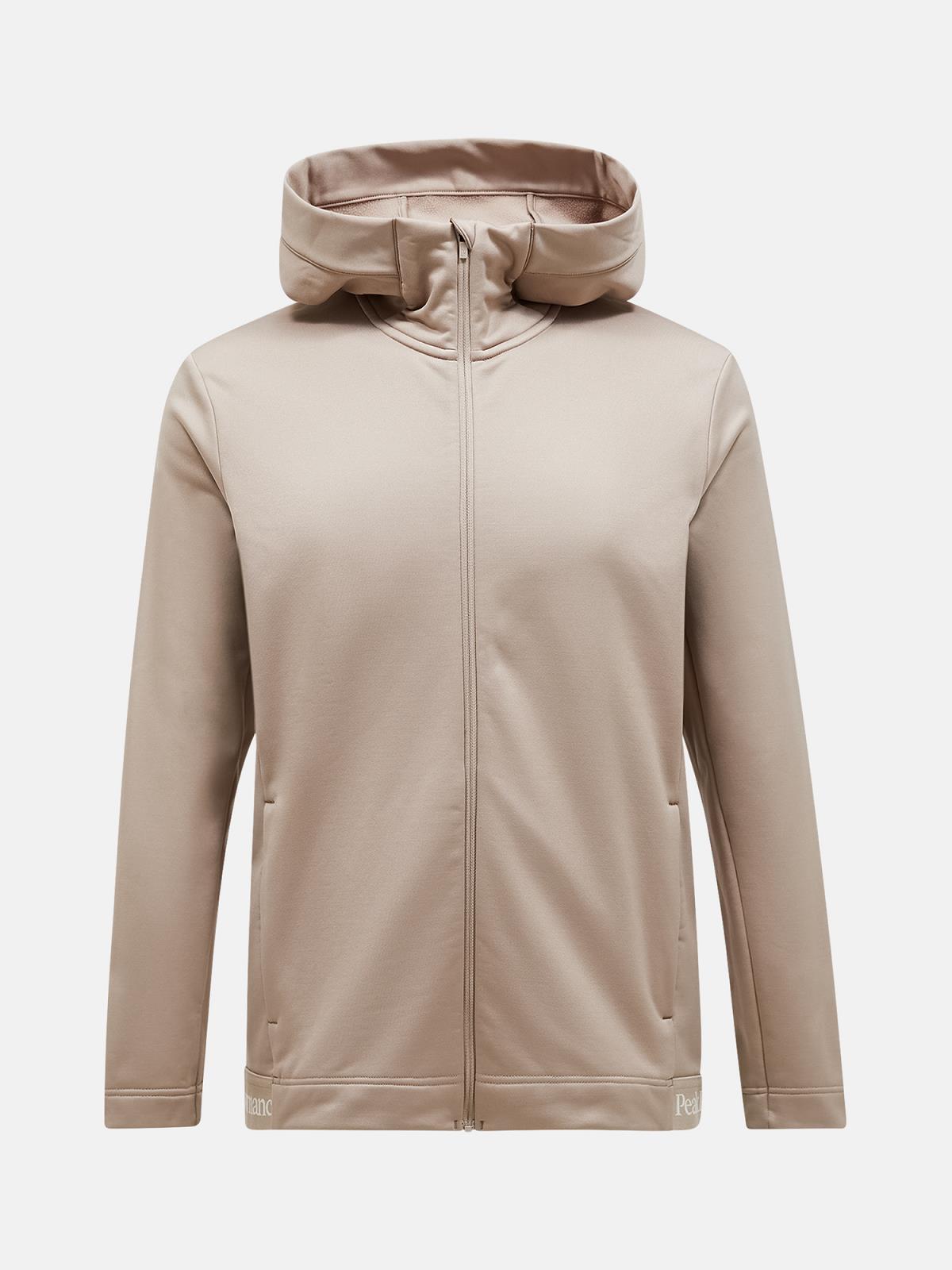 M Rider Tech Zip Hood-AVID BEIGE